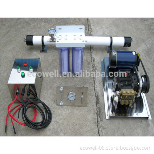 24VDC small capacity boat reverse osmosis system seawater desalination equipment , 12VDC seawater treatment